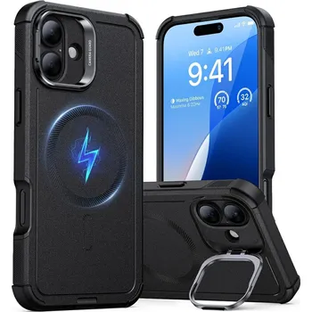 ESR Cyber Armor Kickstand pro iPhone 16 černá