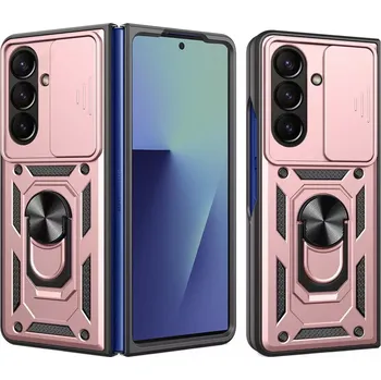 Pouzdro na mobilní telefon Techsuit CamShield Series pro Samsung Galaxy Z Fold7 růžově zlatá