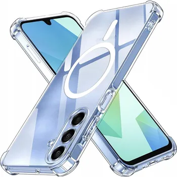 Pouzdro na mobilní telefon Techsuit Shockproof průhledný silikonový MagSafe pro Samsung Galaxy A16 4G / A16 5G průhledný