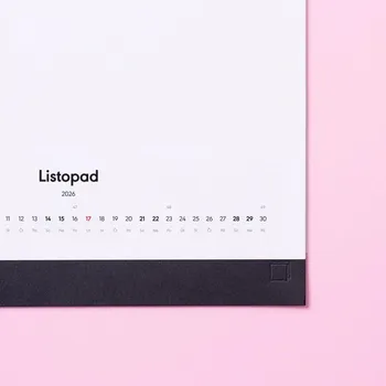 Fotokalendář DIY kalendář 2026 – černý