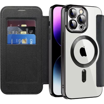 Pouzdro na mobilní telefon Pouzdro na knihu Techsuit SmartMag iPhone 14 Pro Max černé