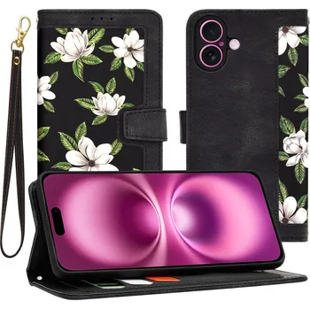 Pouzdro na mobilní telefon Techsuit FlipCraft iPhone 16 Plus Květiny úsvitu