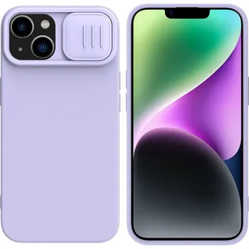 Pouzdro na mobilní telefon Nillkin CamShield Silky MagSafe Silikon iPhone 15 Plus Misty Purple