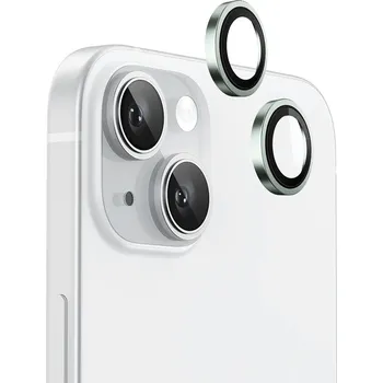 Blueo Original Metal Frame chránič čočky iPhone 15 iPhone 15 Plus světle zelený