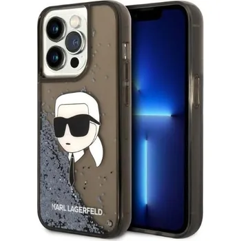 Pouzdro na mobilní telefon Karl Lagerfeld Hardcase Glitter iPhone 14 Pro Karl Head růžová