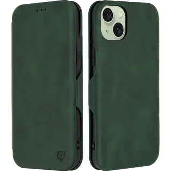 Pouzdro na mobilní telefon Techsuit Bezpečná Peněženka Plus iPhone 15 Plus Zelená