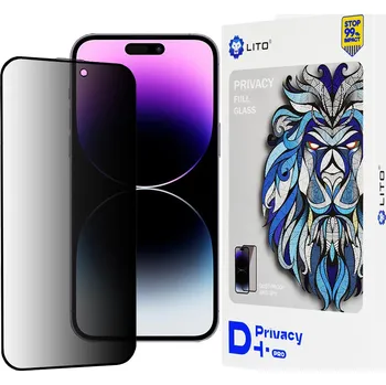 Lito D+ Pro Privacy iPhone 14 Pro Max Černá