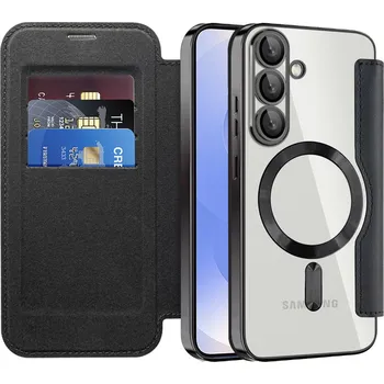 Pouzdro na mobilní telefon Pouzdro na knihu Techsuit SmartMag Samsung Galaxy S25 Plus černé