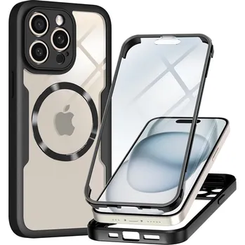 Pouzdro na mobilní telefon Techsuit ColorVerse 360 MagSafe Series + Ochranné sklo iPhone 14 Pro černá