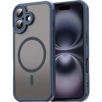 Pouzdro na mobilní telefon Techsuit HaloFrost II MagSafe pro iPhone 16 Plus námořnická modrá