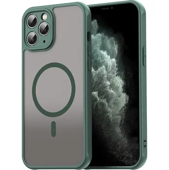 Pouzdro na mobilní telefon Techsuit HaloFrost II MagSafe pro iPhone 11 Pro Max zelená