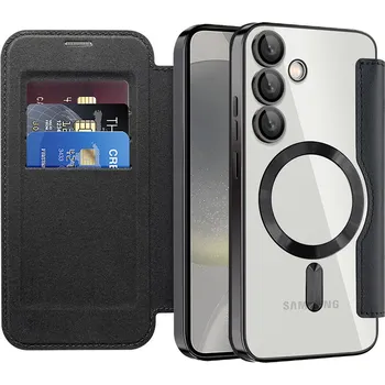 Pouzdro na mobilní telefon Pouzdro na knihu Techsuit SmartMag pro Samsung Galaxy S24 Plus černé