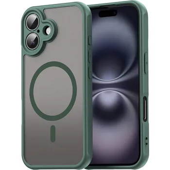 Pouzdro na mobilní telefon Techsuit HaloFrost II MagSafe pro iPhone 16 zelený