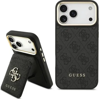 Pouzdro na mobilní telefon Guess Cardslot 4G MagSafe iPhone 17 Pro Černá