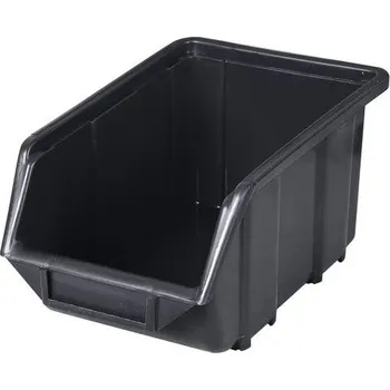 Úložný box Plastové boxy Ecobox medium 12,5 x 15,5 x 24 cm Jméno: Plastový box Ecobox medium 12,5 x 15,5 x 24 cm, černý