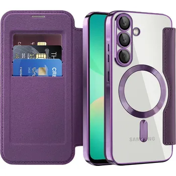 Pouzdro na mobilní telefon Pouzdro na knihu Techsuit SmartMag pro Samsung Galaxy A26 5G fialové