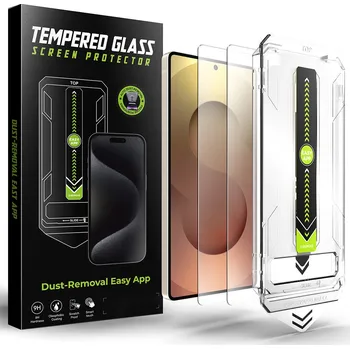 Techsuit TitanGlass CrystalHD (2 ks) Samsung Galaxy S25 Ultra průhledný