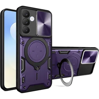 Pouzdro na mobilní telefon Ochranné pouzdro Techsuit CamGuard Pro pro Samsung Galaxy S25 FE fialové