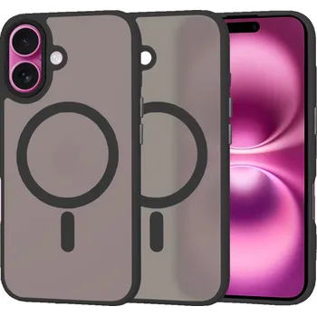 Pouzdro na mobilní telefon Techsuit HaloFrost MagSafe Série iPhone 16 Plus Černá