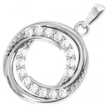 Přívěsek Couple, Jedinečný přívěsek Galaxy, bílé zlato se zirkony, 585-66-2-0245.1B00.0.00.001.23