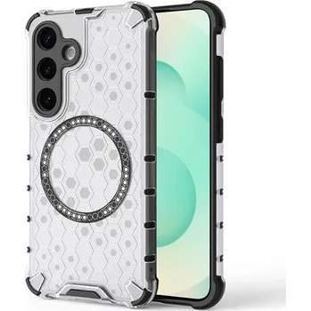 Pouzdro na mobilní telefon Techsuit HoneyComb Shield MagSafe pro Samsung Galaxy S25 Plus bílý