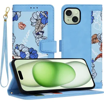 Pouzdro na mobilní telefon Techsuit FlipCraft iPhone 15 Plus Zářivě modrá