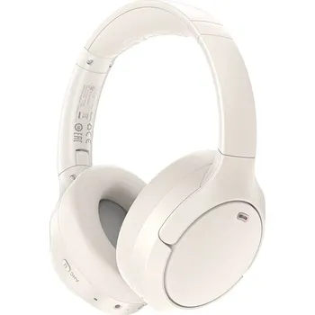 Sluchátka Acefast Wireless Headset H6 Type-C Bluetooth 5.3 aktivní potlačení hluku IPX4 500mAh Hi-Fi zvuk bílá