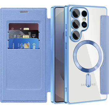 Pouzdro na mobilní telefon Pouzdro na knihu Techsuit SmartMag pro Samsung Galaxy S25 Ultra světle modré