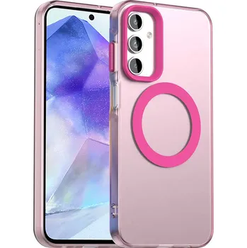 Pouzdro na mobilní telefon Techsuit CandyCase MagSafe pro Samsung Galaxy A55 5G růžová