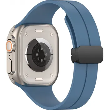 Řemínek na hodinky Techsuit Řemínek Apple Watch 42-49mm Modrý