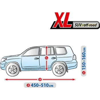 Plachta na motorové vozidlo Plachta na auto BASIC GARAGE XL suv-off-road