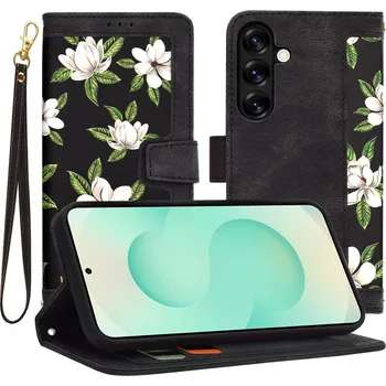 Pouzdro na mobilní telefon Pouzdro Techsuit FlipCraft pro Samsung Galaxy S25 Plus Květiny úsvitu