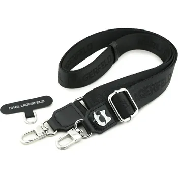 Karl Lagerfeld Strap Tether Patch Choupette Metal Logo KLUCNCHPSPK Universal černá