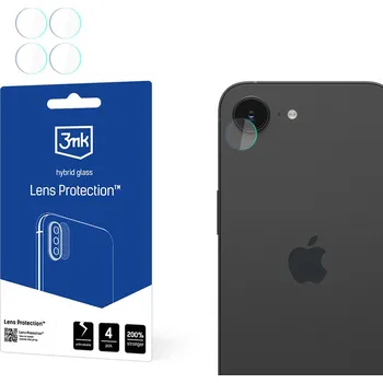 3mk Lens Protection 4 ks iPhone 16e čirý