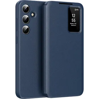 Pouzdro na mobilní telefon Techsuit SmartView Series pro Samsung Galaxy S25 Plus modrá