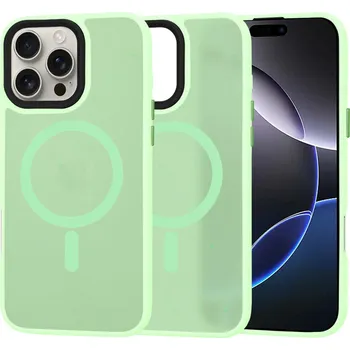 Pouzdro na mobilní telefon Techsuit HaloFrost MagSafe Řada iPhone 16 Pro Max Světle zelená