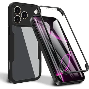 Pouzdro na mobilní telefon Techsuit ColorVerse 360 Series Ochranné sklo iPhone 17 Pro Černá