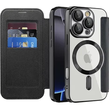 Pouzdro na mobilní telefon Pouzdro na knihu Techsuit SmartMag pro iPhone 16 Pro černé