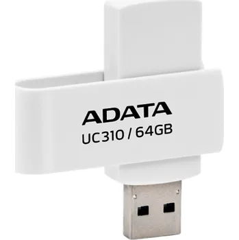 USB flash disk Adata UC310-64G-RWH USB 3.2 FlashDrive 64GB bílá
