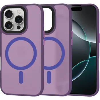Pouzdro na mobilní telefon Techsuit HaloFrost MagSafe Řada iPhone 16 Pro Deep Purple