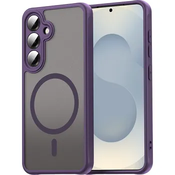 Pouzdro na mobilní telefon Techsuit HaloFrost II MagSafe pro Samsung Galaxy S24 S25 fialová