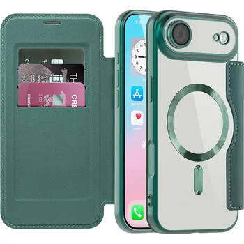 Pouzdro na mobilní telefon Pouzdro na knihu Techsuit SmartMag iPhone 17 Air zelené