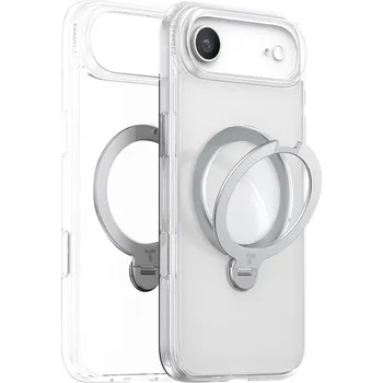 Pouzdro na mobilní telefon Torras Ostand Spin MagSafe Series iPhone 17 Air průhledný