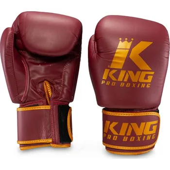 Boxerské rukavice King Pro Boxing boxerské rukavice OXBLOOD - vínová/zlatá, KPB/BGVL 3 OXBLOOD 16