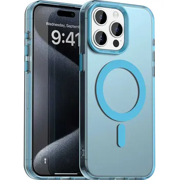 Pouzdro na mobilní telefon Techsuit CandyCase MagSafe pro iPhone 15 Pro Max modrá