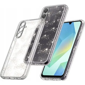 Pouzdro na mobilní telefon Techsuit SparkleSkin Series Samsung Galaxy A16 4G A16 5G průhledný