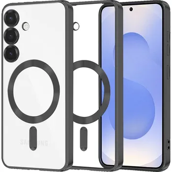 Pouzdro na mobilní telefon Techsuit Luxury Crystal MagSafe pro Samsung Galaxy S25 černý