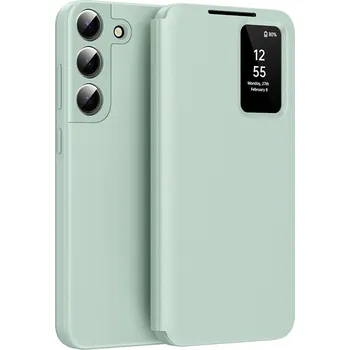 Pouzdro na mobilní telefon Techsuit SmartView Series pro Samsung Galaxy S22 5G zelený