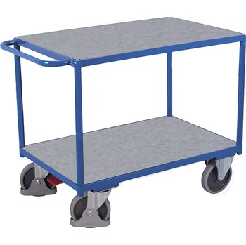 Plošinový vozík Stolní vozík VARIOfit, ložné plochy z pozinkovaného plechu, 1200 x 800 mm, nosnost 500 kg