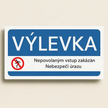 Výlevka Samolepka 190 x 90 mm tl. 0.1 mm - Kód: 08348